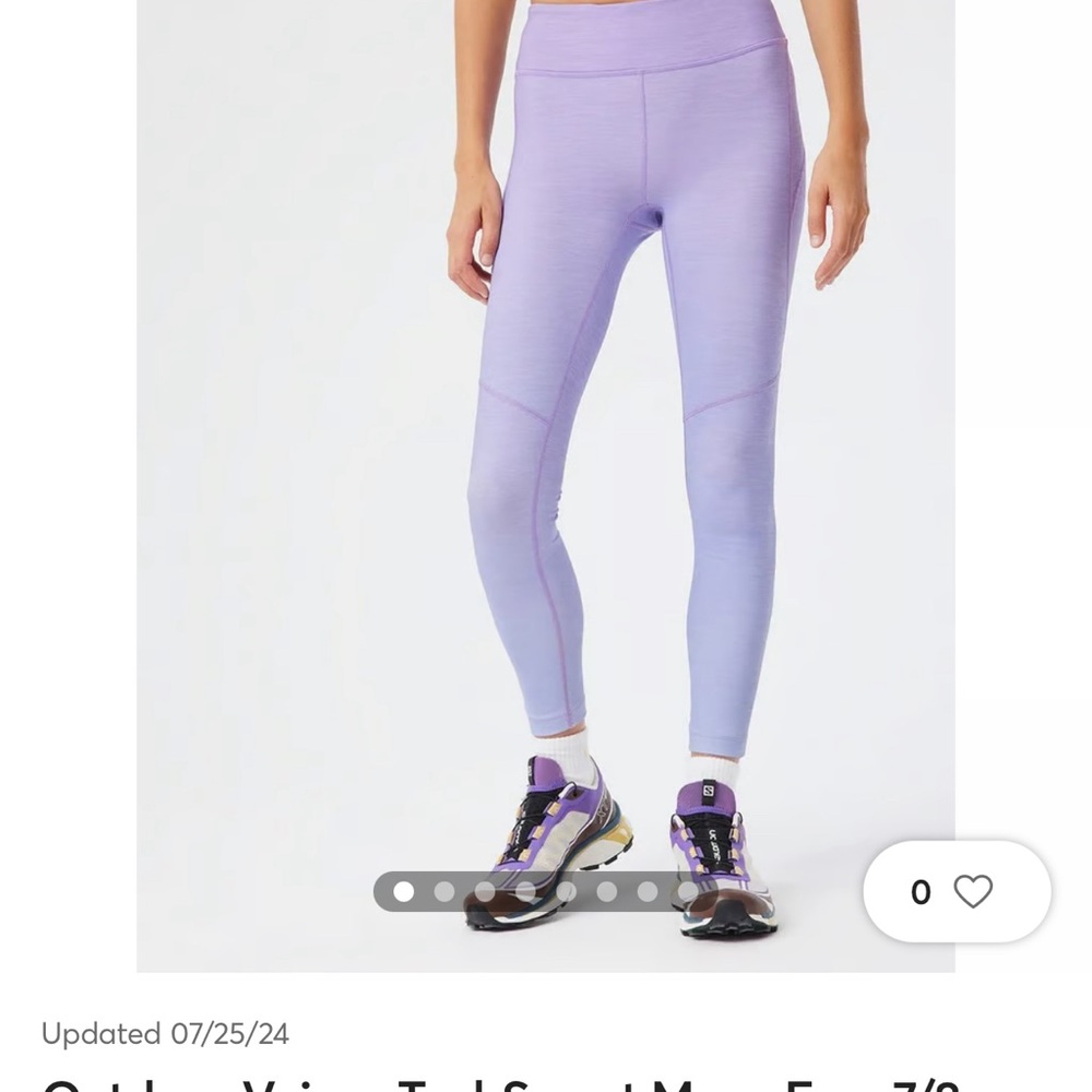 Outdoor Voices TechSweat Move Free 7/8
Legging size XS pretty light blue